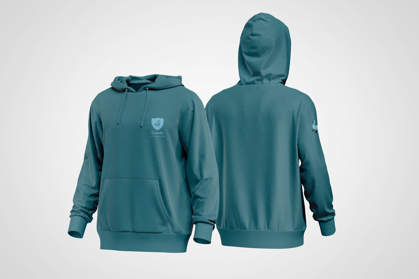 Teal Logo Hoody