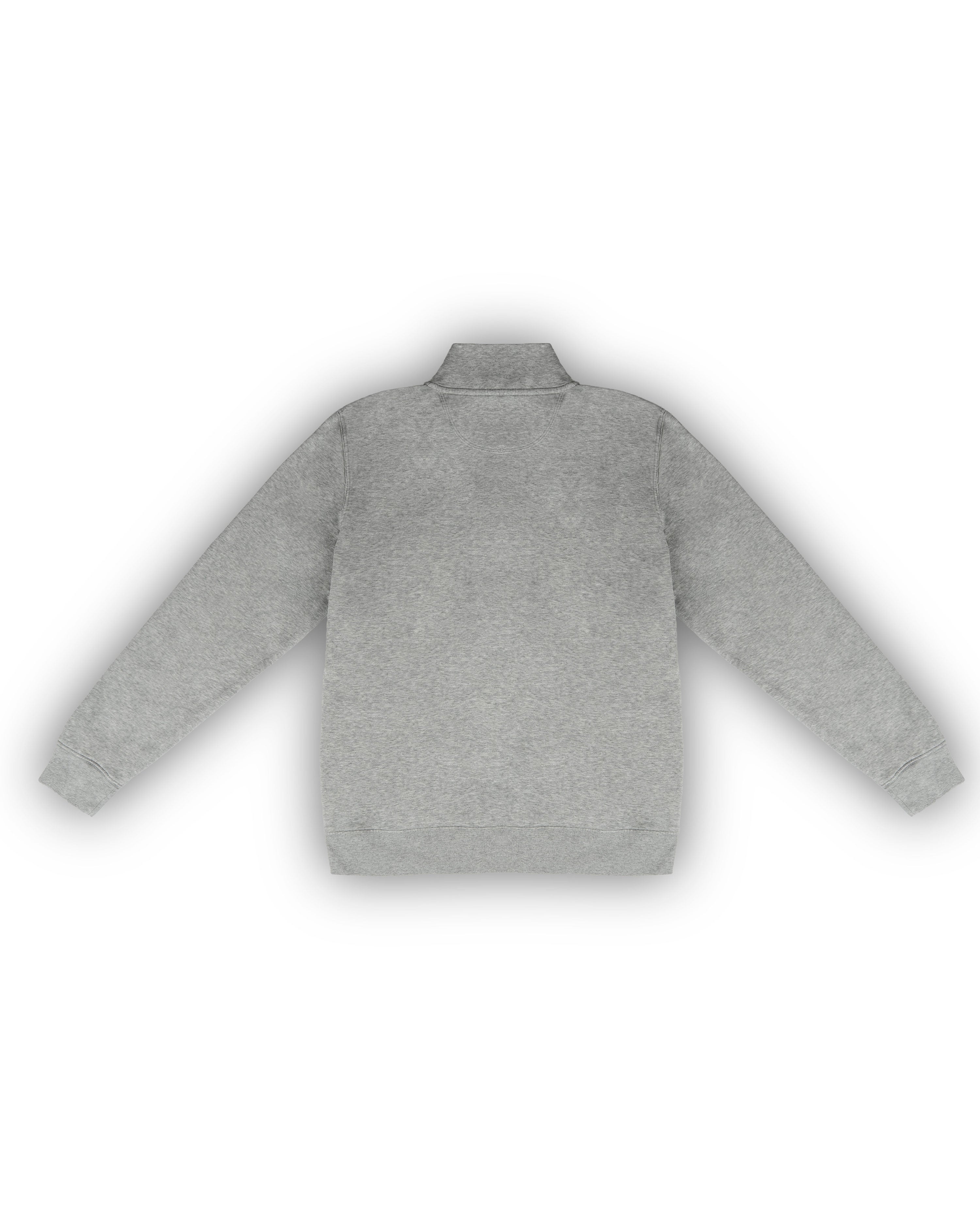 Heather Grey + Purple Quarter Zip