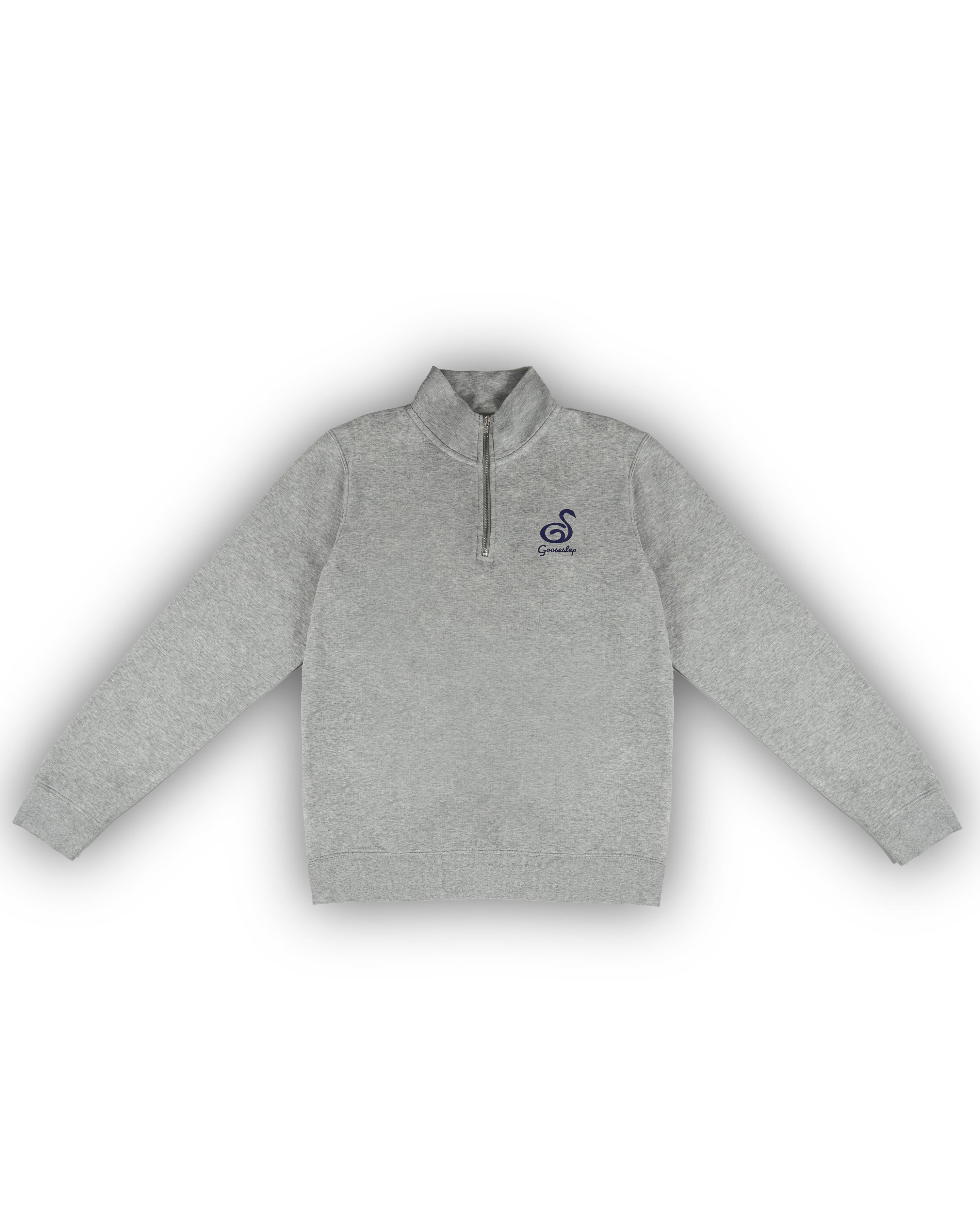 Heather Grey + Purple Quarter Zip