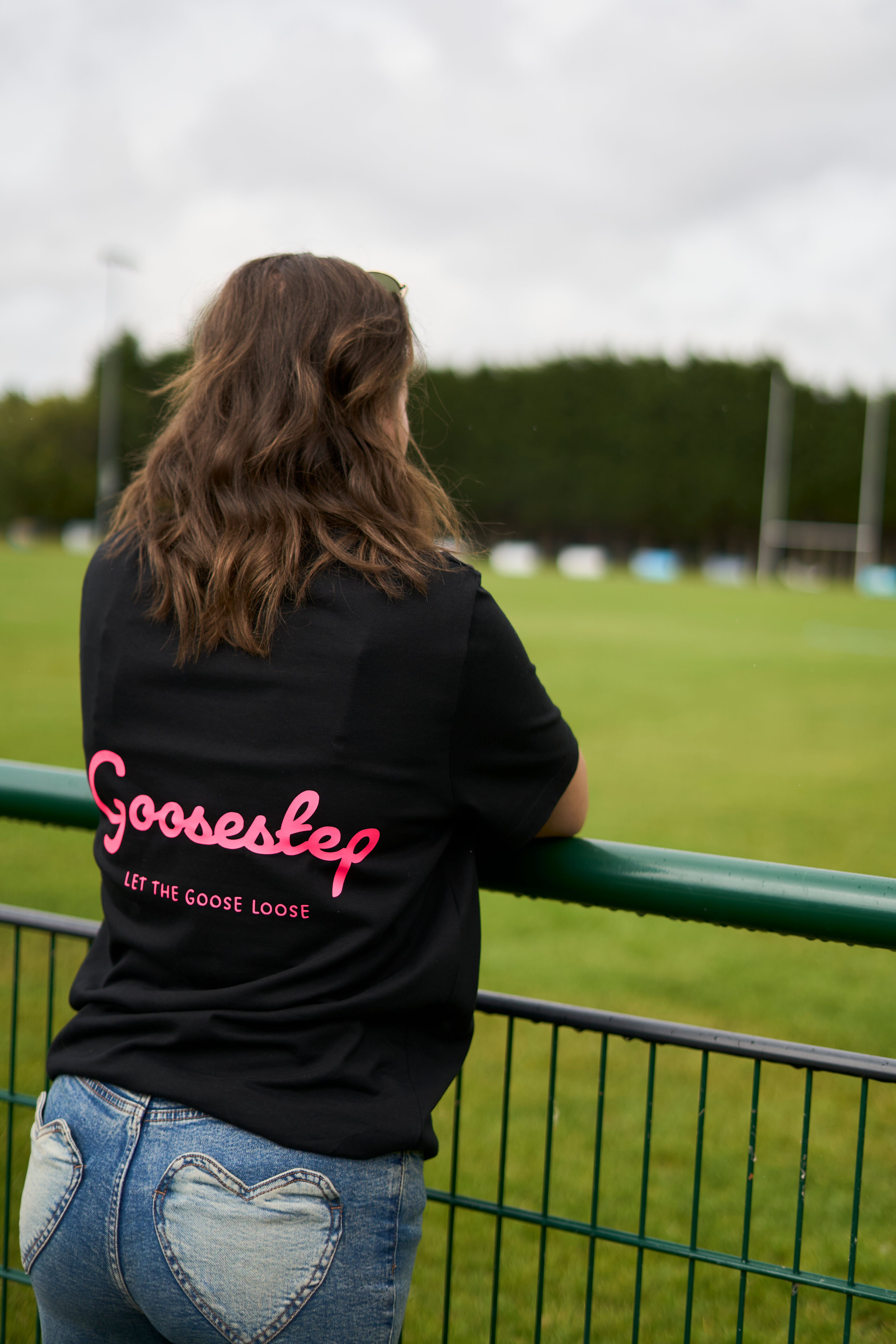White+Neon Pink T-shirt