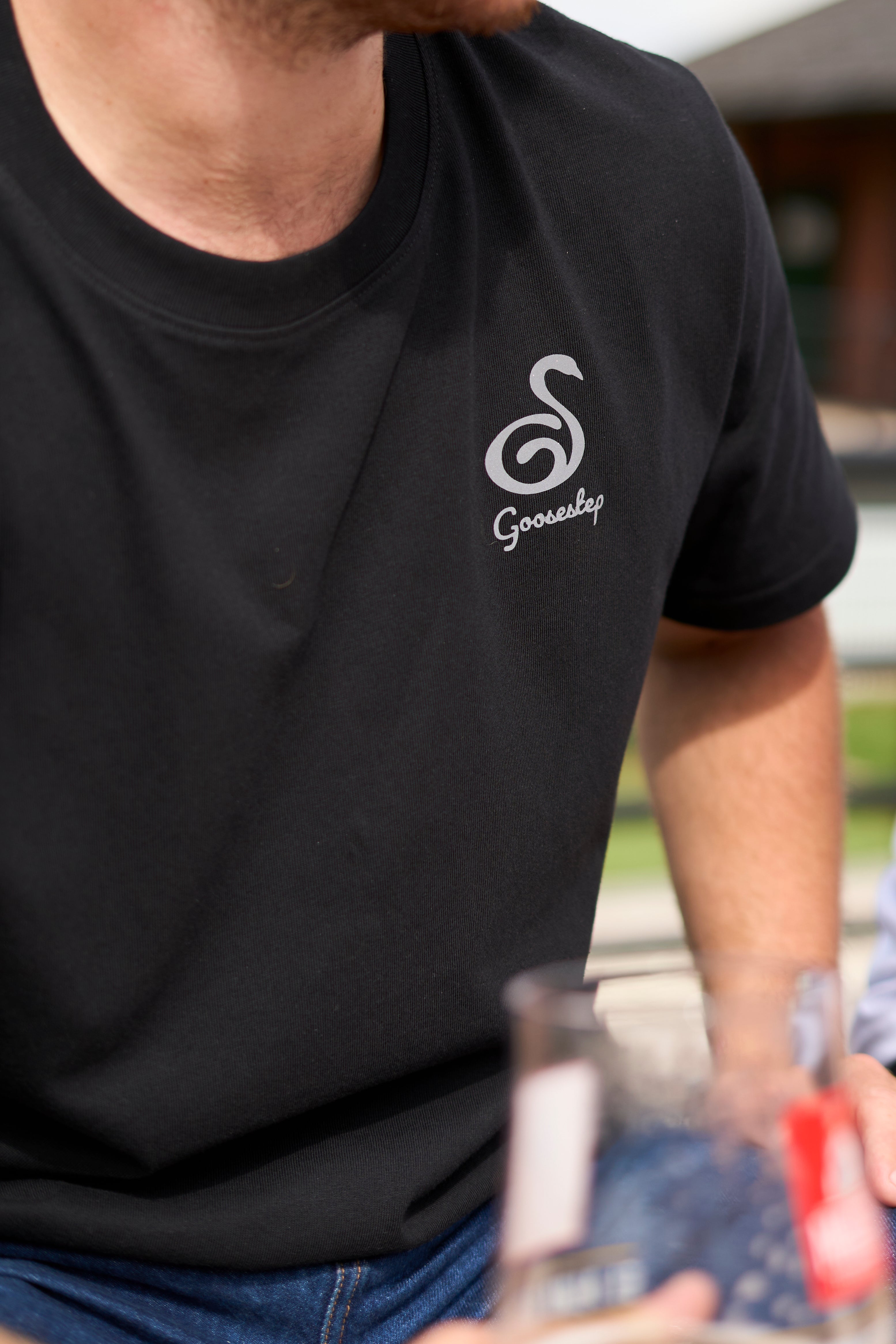 Black Reflector Front Logo T-shirt