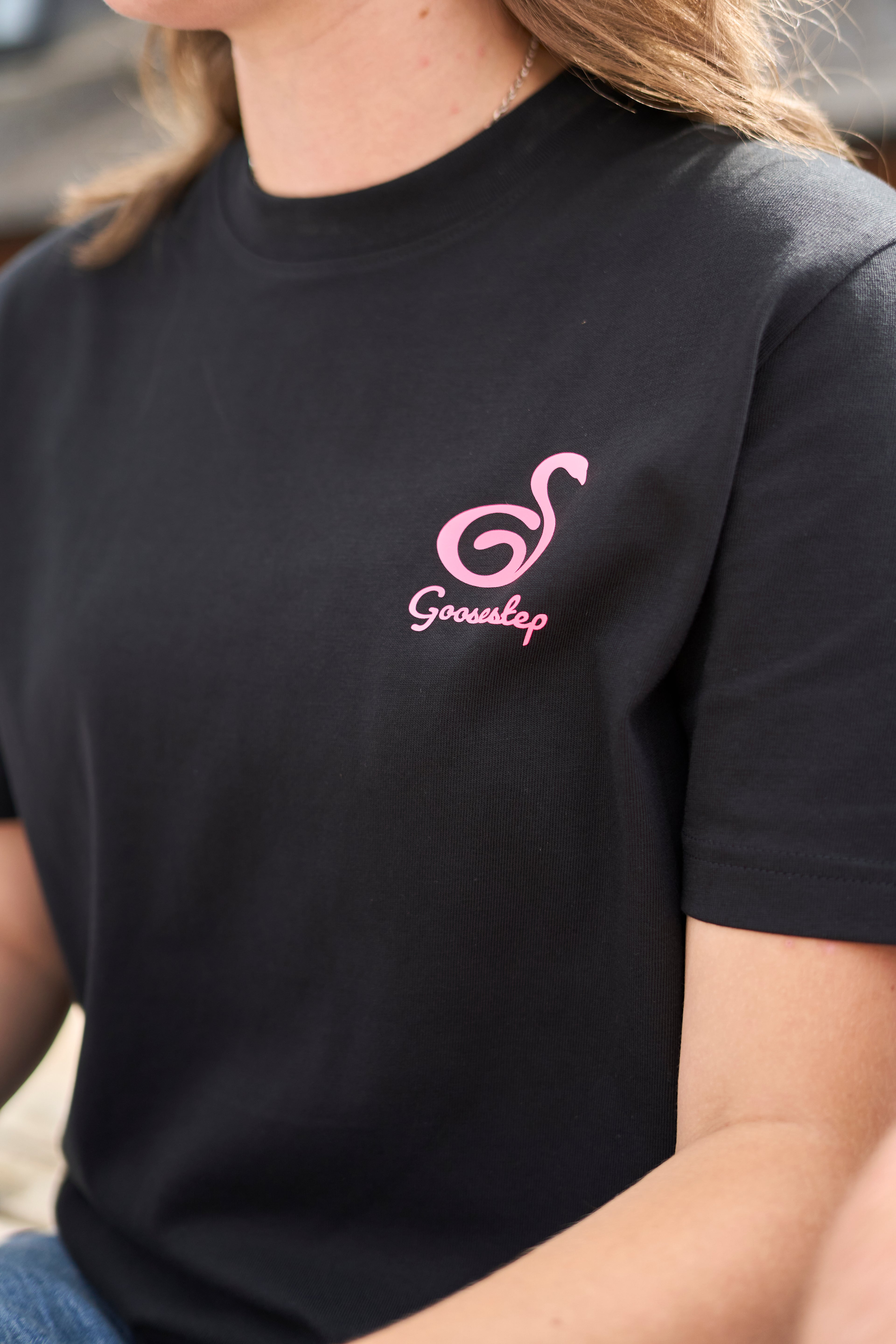 White+Neon Pink T-shirt