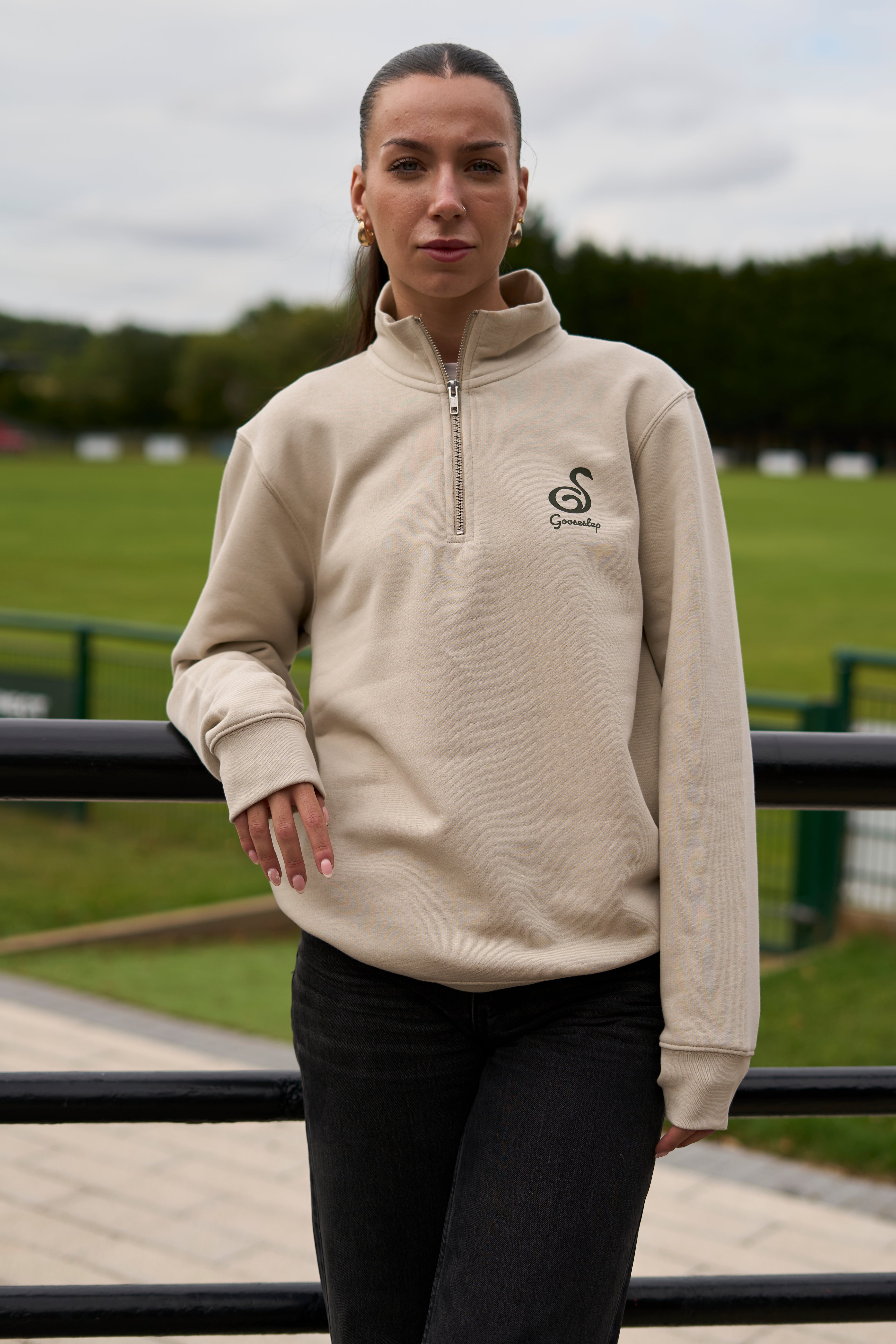 Stone+Green Quarter Zip
