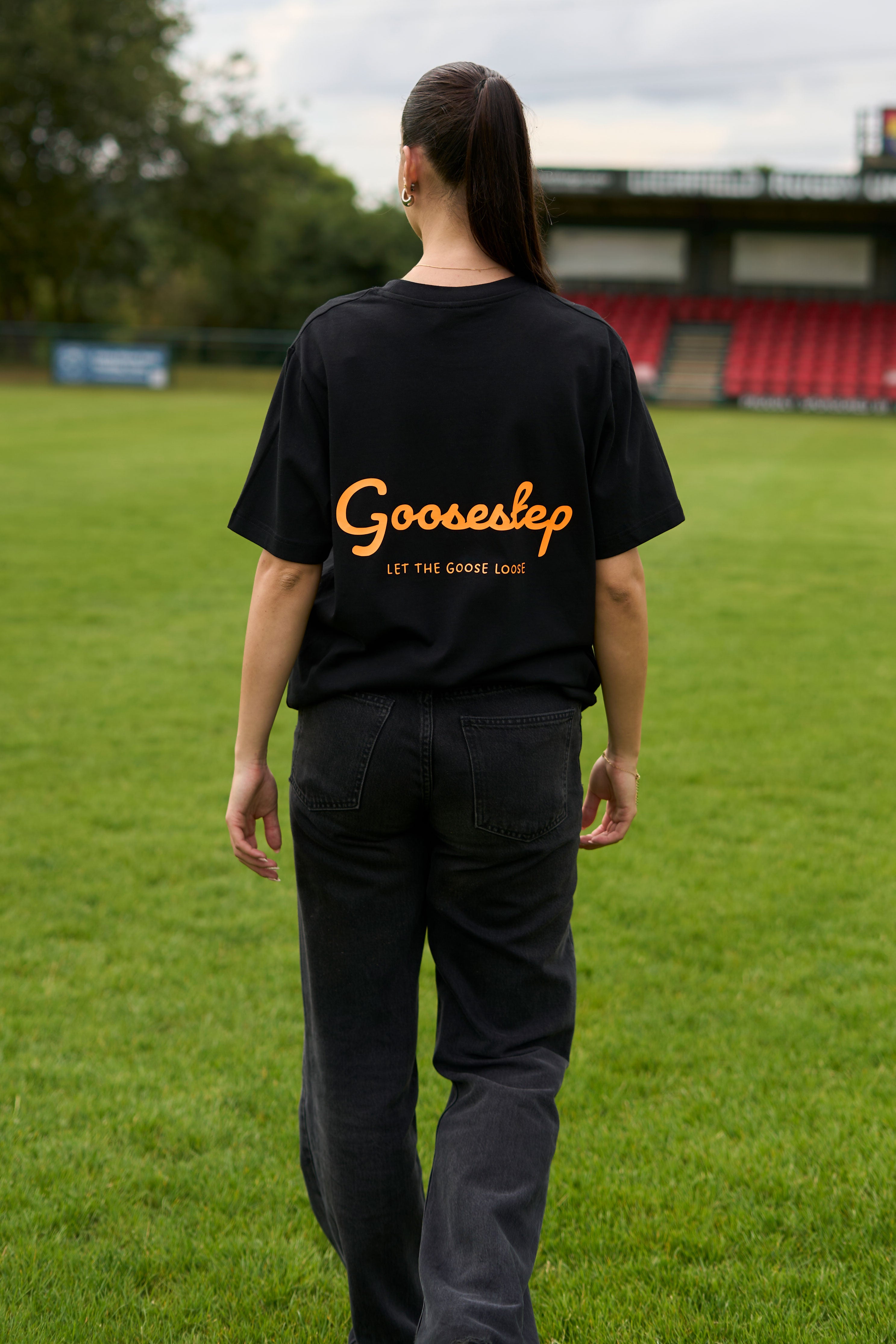 White+Neon Orange T-shirt