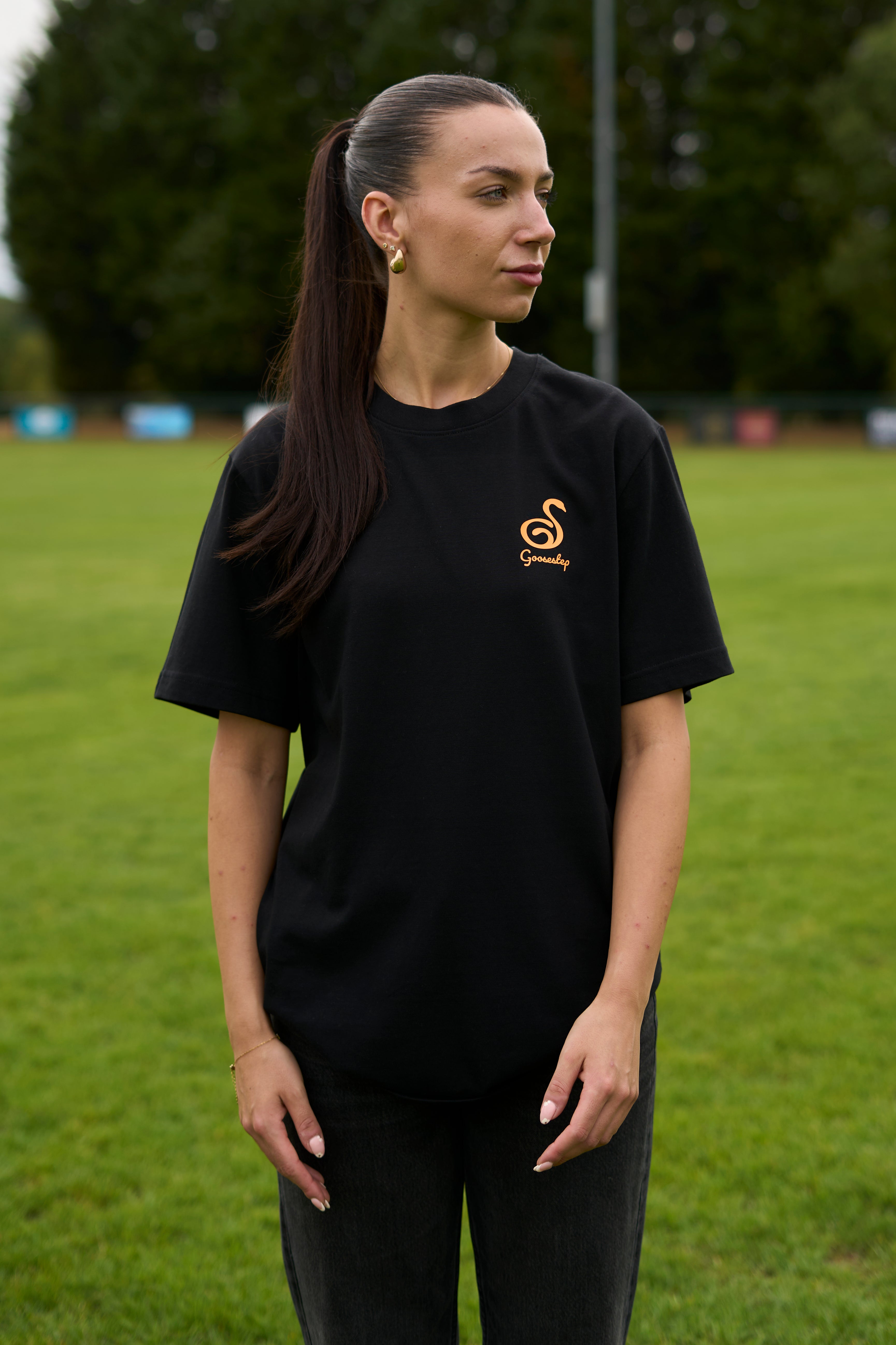 White+Neon Orange T-shirt