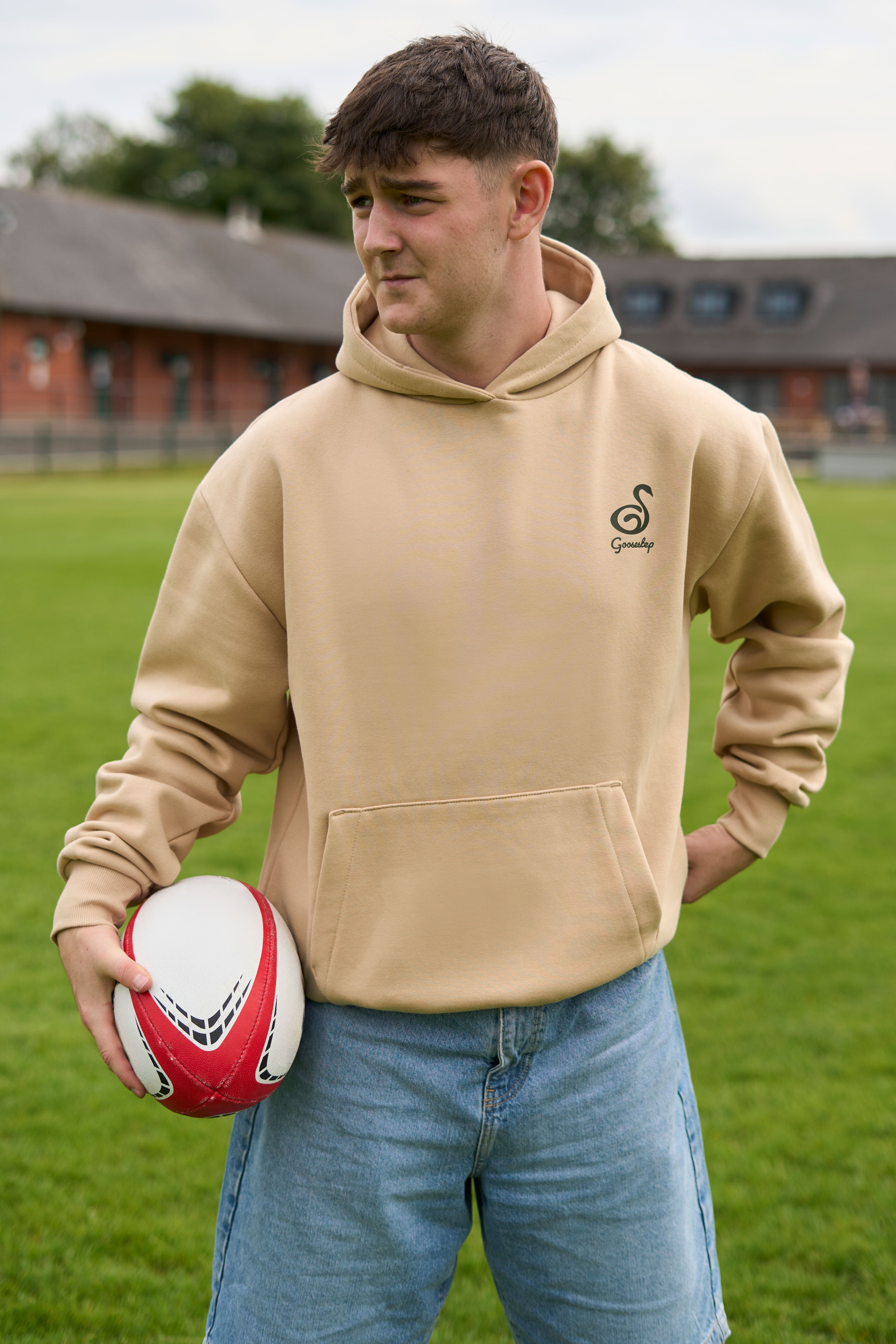 Desert Sand+Green Hoodie