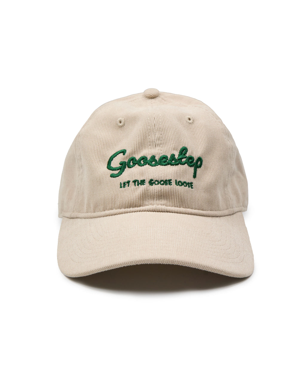 Goosestep Beige Hat with Written Logo