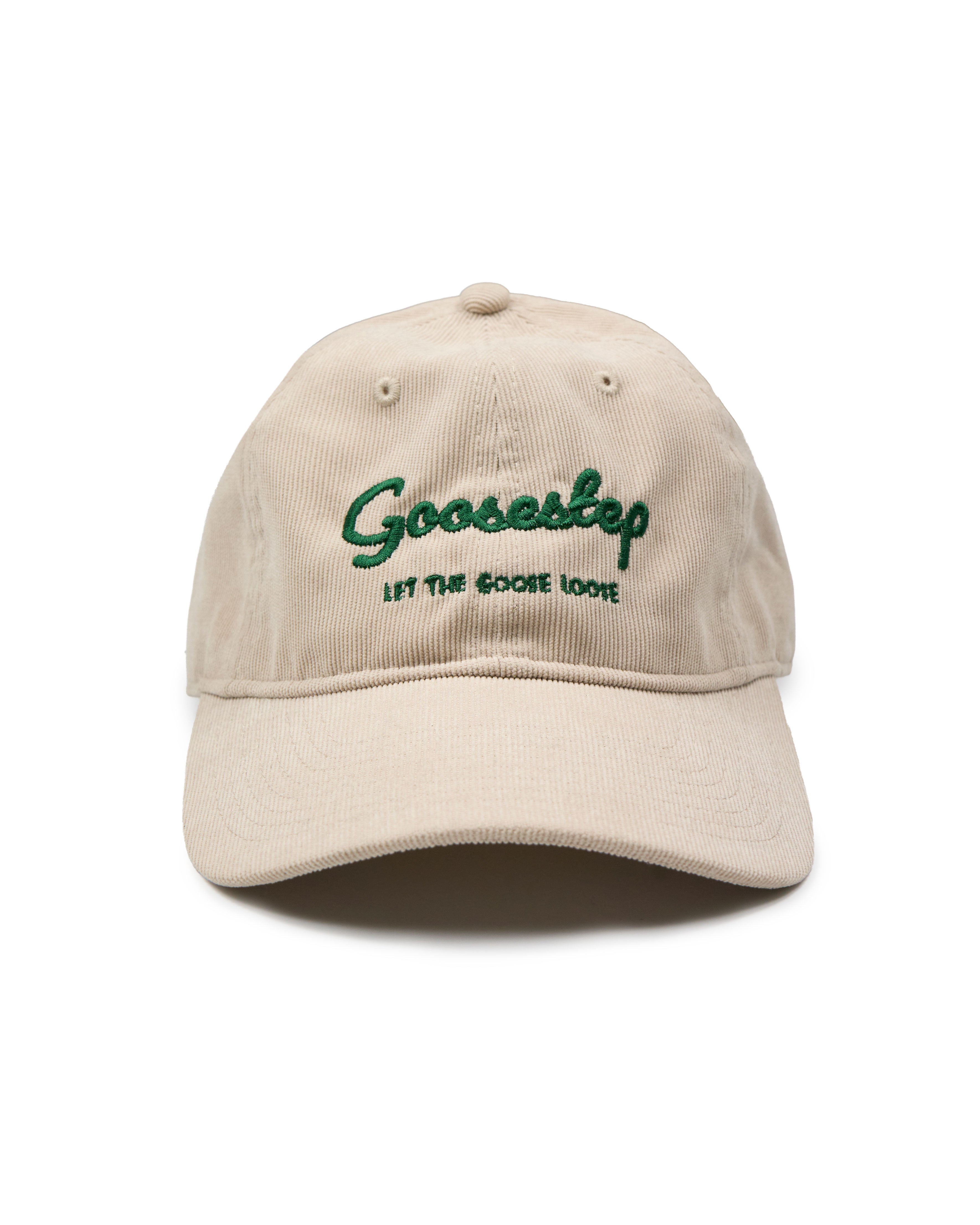 Goosestep Beige Hat with Written Logo