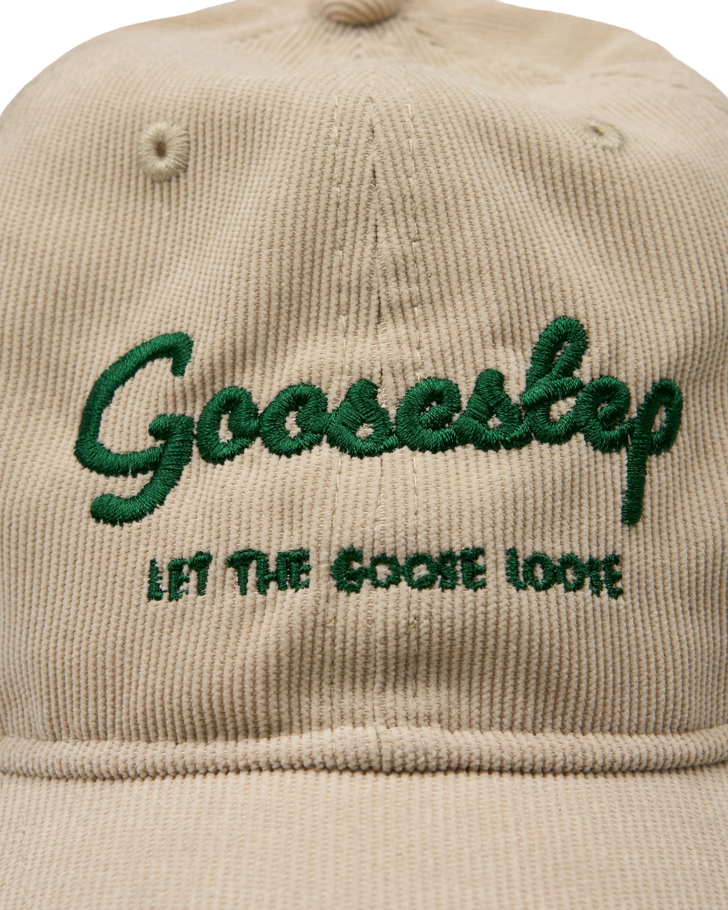 Goosestep Beige Hat with Written Logo