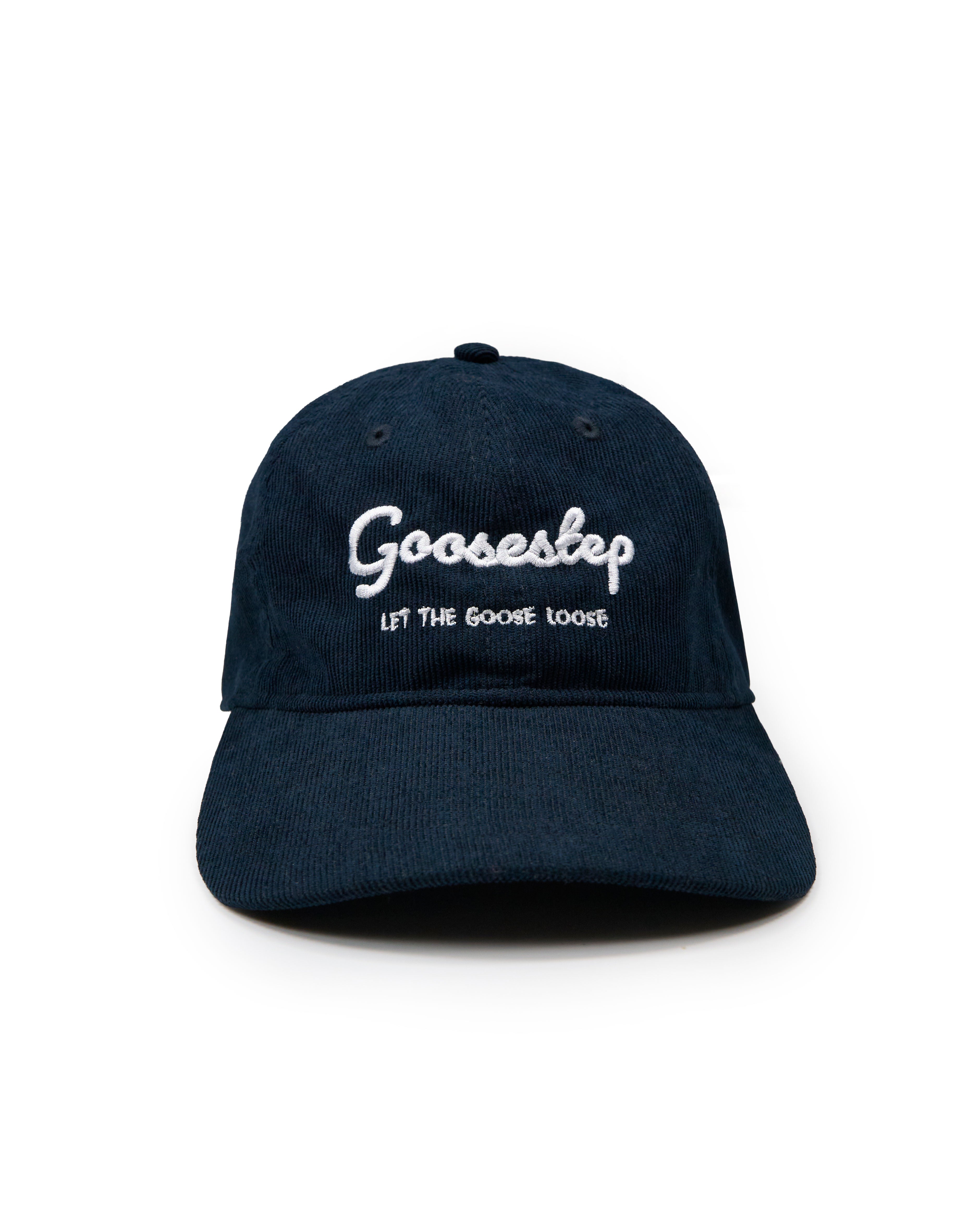Goosestep Navy Hat with Written Logo