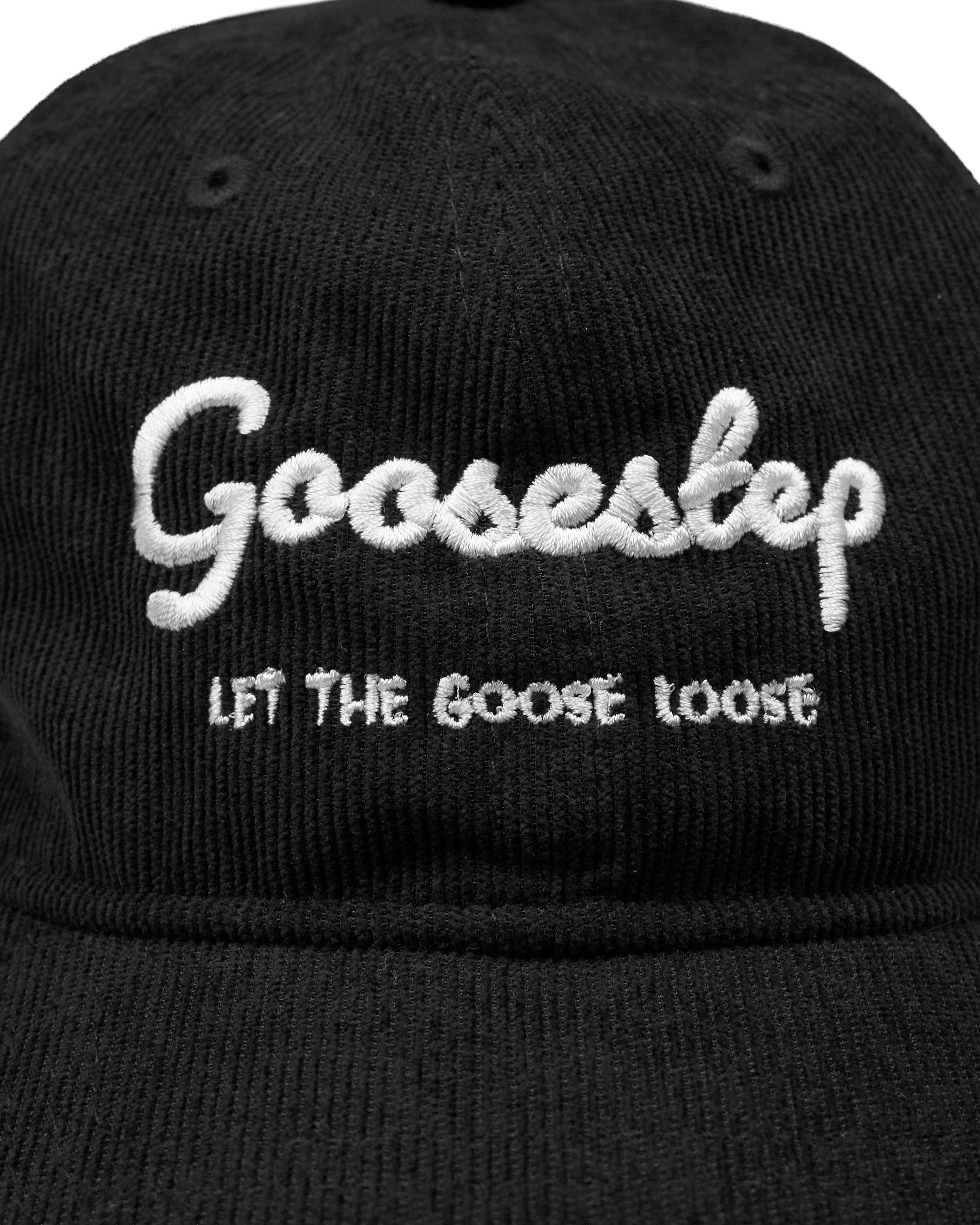 Goosestep Black Hat with Written Logo