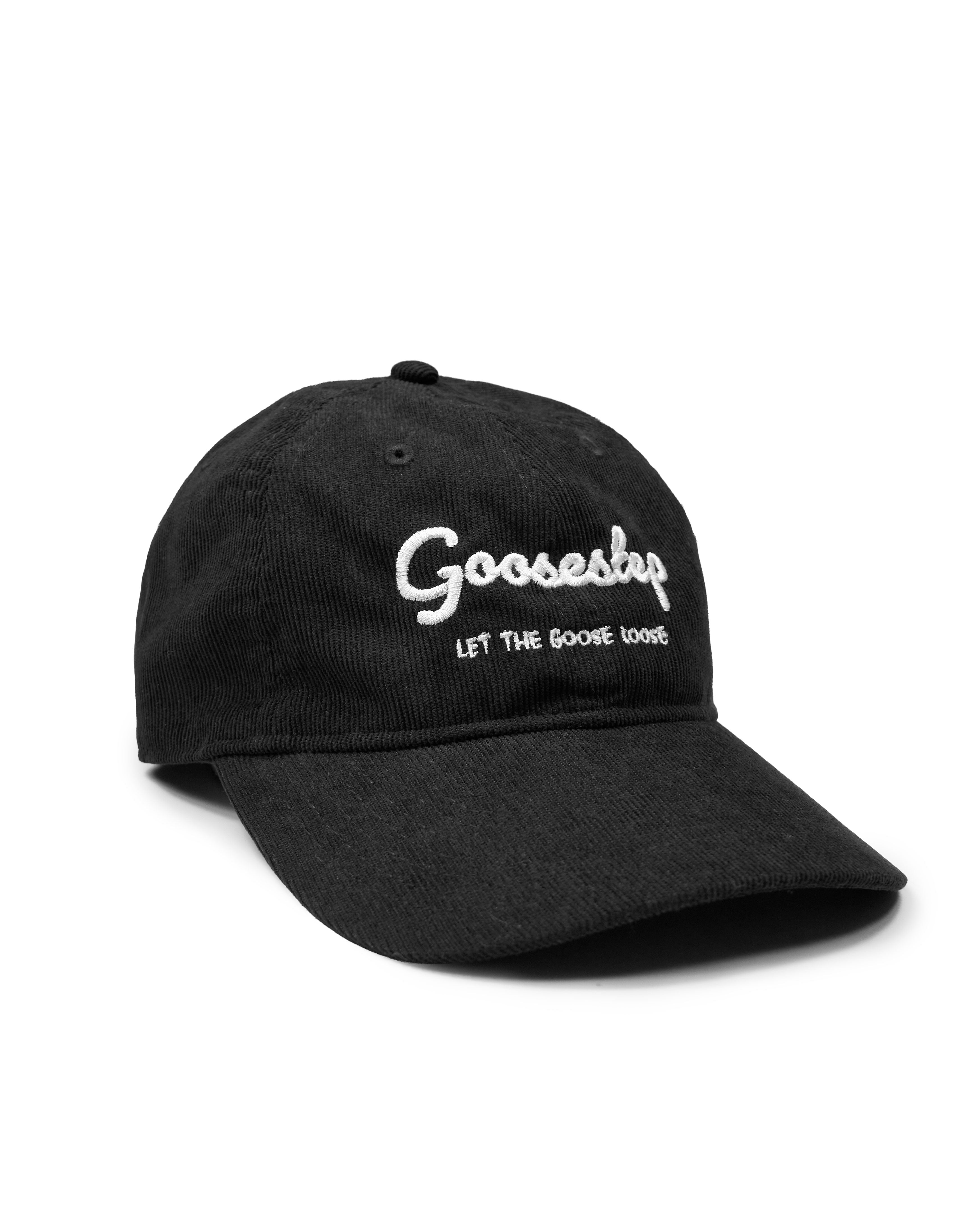 Goosestep Black Hat with Written Logo
